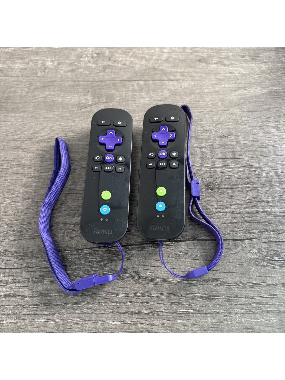 (2) Original Roku GR-14 9026000070-001 Remote control  w/Strap